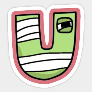 U  alphabet Lore Sticker